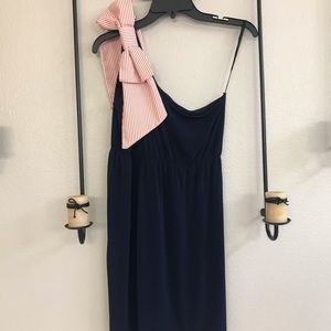 Judith March one shoulder dress.